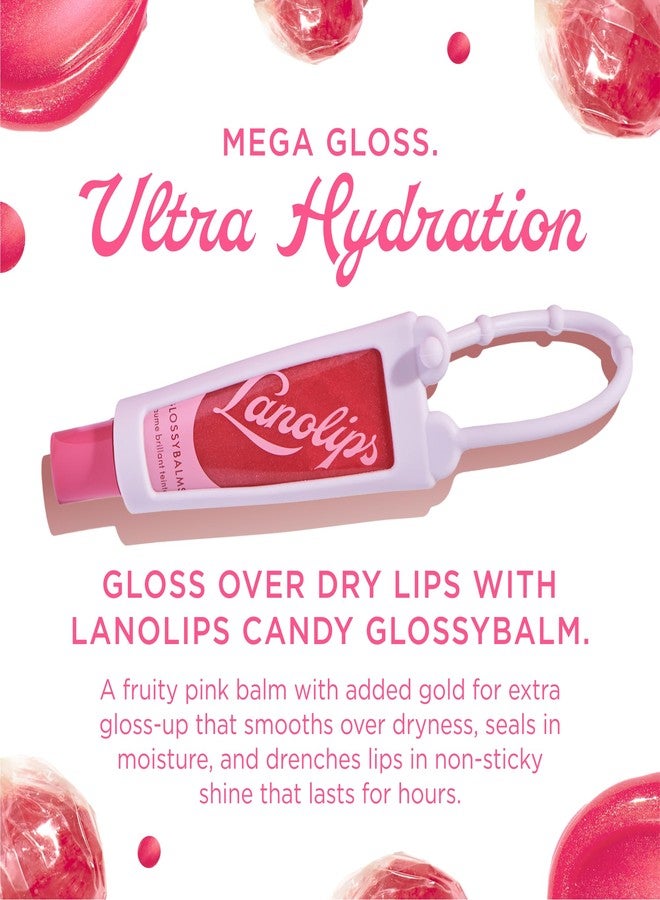 Lanolips Glossybalm Candy Bauble - Ultra Hydrating Tinted Lip Gloss for Dry, Chapped Lips - Flavored Natural Lanolin Lip Balm with Lanolin Oil, Vitamin E & Mica for Lip Care & Shine (0.35 Ounce) - Image 2